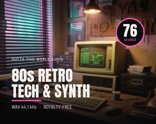 80s Retro Tech and Synth SFX Library cover artwork