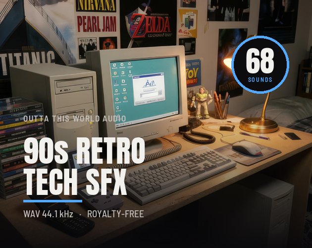 90s Retro Tech SFX Library cover artwork