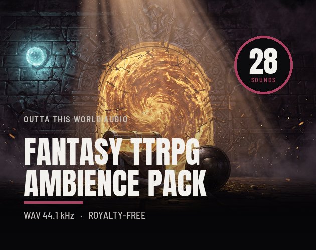 Fantasy TTRPG Ambience Pack - 28 Game Master Loops cover artwork