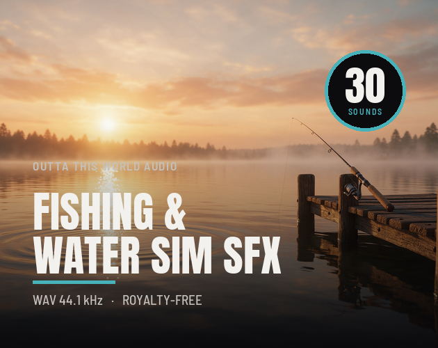 Fishing & Water Sim SFX - 30 Sound Effects cover artwork