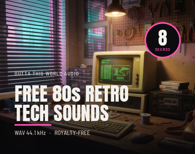 Free 80s Retro Tech Sounds cover
