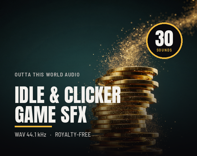 Idle & Clicker Game SFX - 30 Sound Effects cover artwork