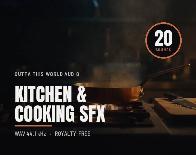 Kitchen & Cooking - 20 Sound Effects cover artwork