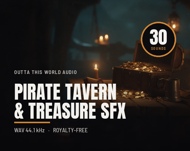 Pirate Tavern & Treasure - 30 Sound Effects cover artwork
