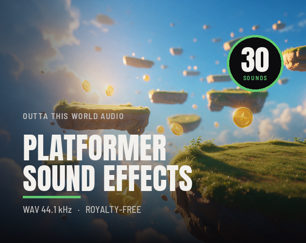 Platformer SFX - 30 Sound Effects cover artwork