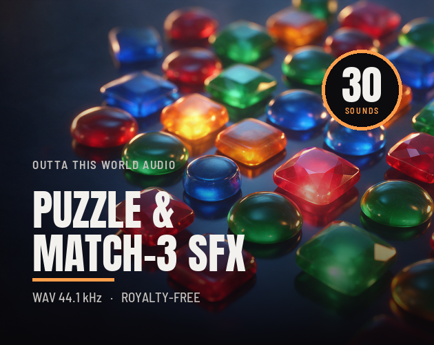 Puzzle & Match-3 SFX - 30 Sound Effects cover artwork