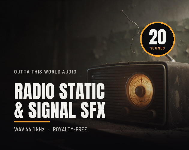 Radio Static & Signal - 20 Sound Effects cover artwork