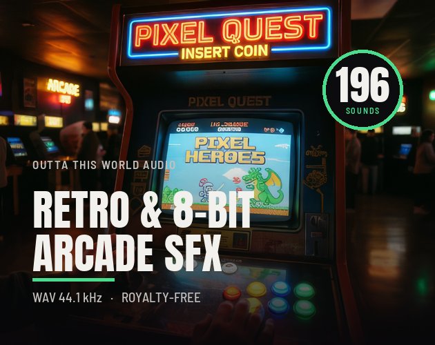 Retro and 8-Bit Arcade SFX Library cover artwork