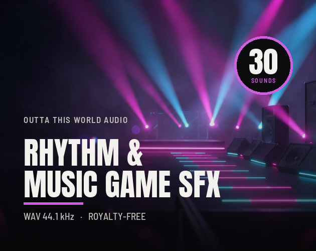 Rhythm & Music Game SFX - 30 Sound Effects cover artwork