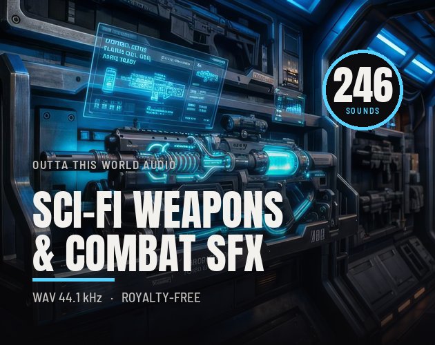 Sci-Fi Weapons and Combat SFX Library - 246 Sound Effects cover artwork