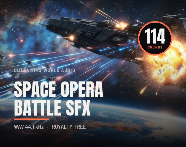 Space Opera Battle SFX Library cover artwork
