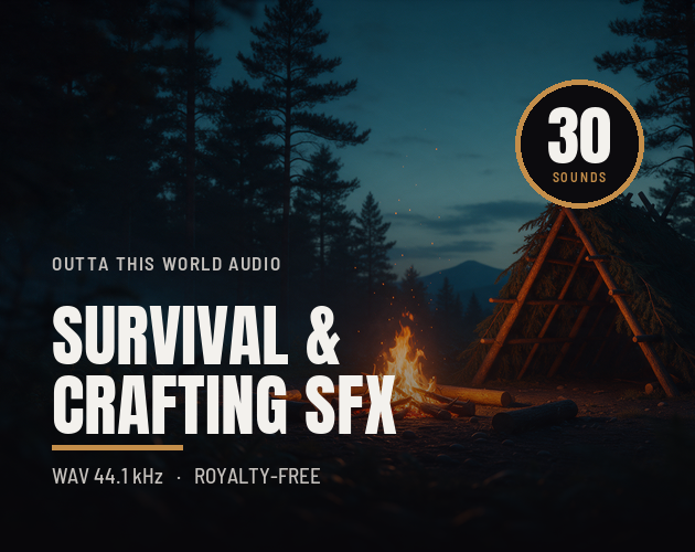 Survival & Crafting SFX - 30 Sound Effects cover artwork