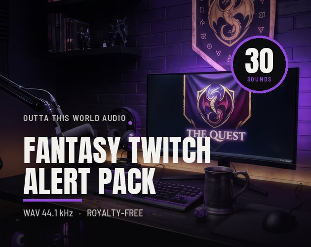 Fantasy Twitch Alert Voice Pack cover artwork