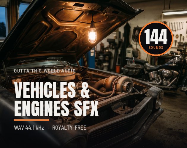 Vehicles and Engines SFX Library cover artwork